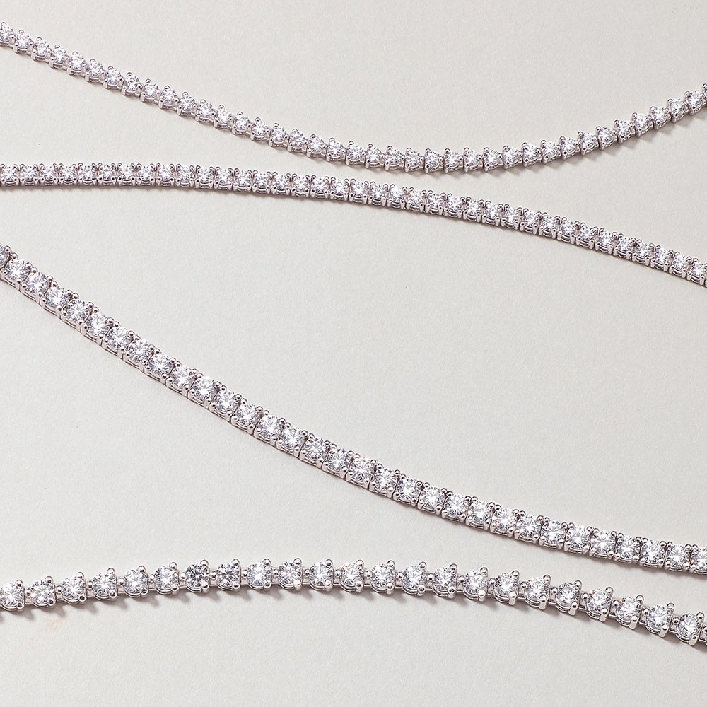 모이사나이트 다이아몬드 테니스 팔찌 4발 2.5mm (중) 요약정보 및 구매