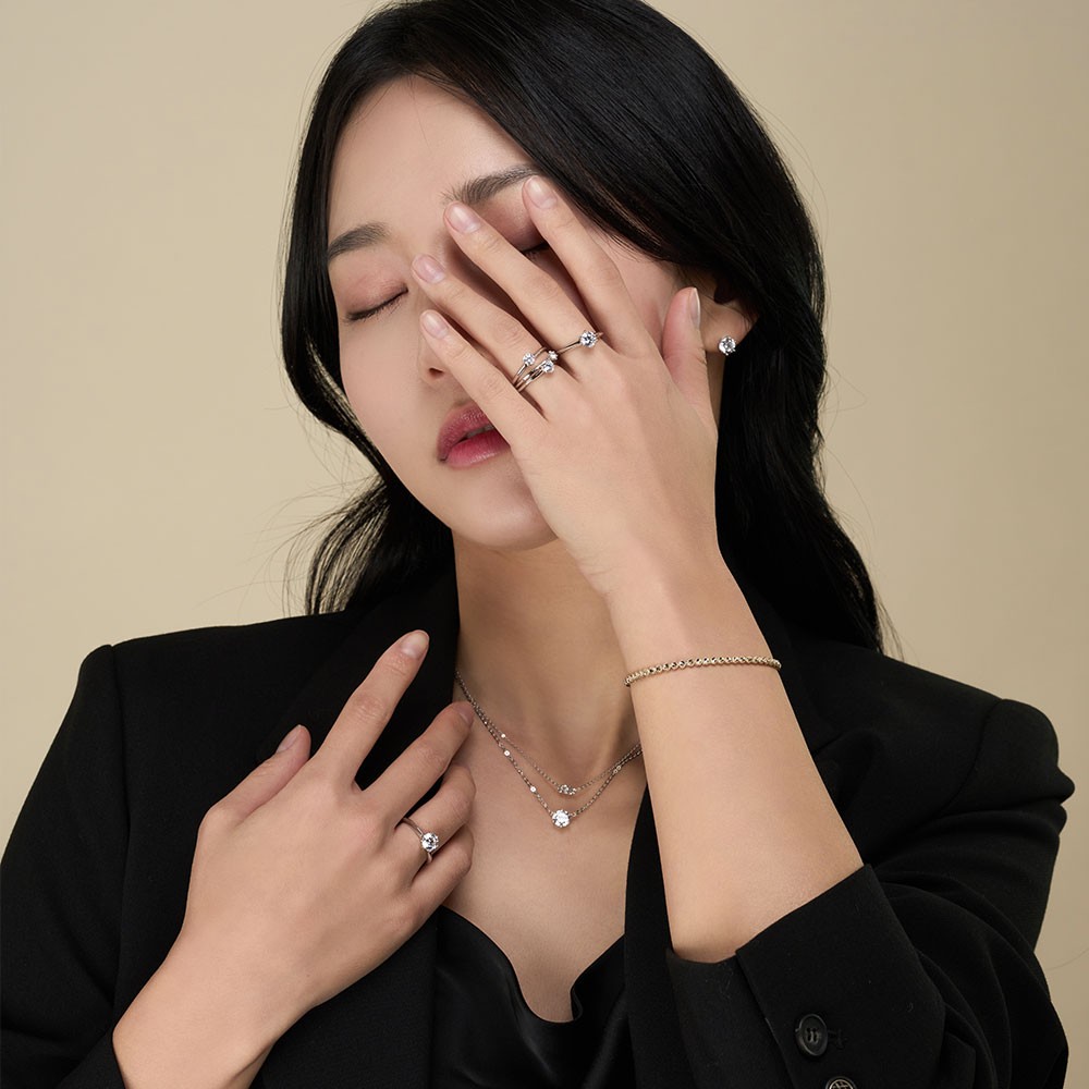 3부 랩 다이아몬드 귀걸이 6프롱 요약정보 및 구매