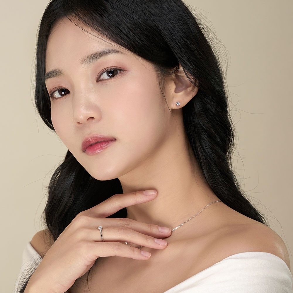 2부 랩 다이아몬드 귀걸이 6프롱 요약정보 및 구매