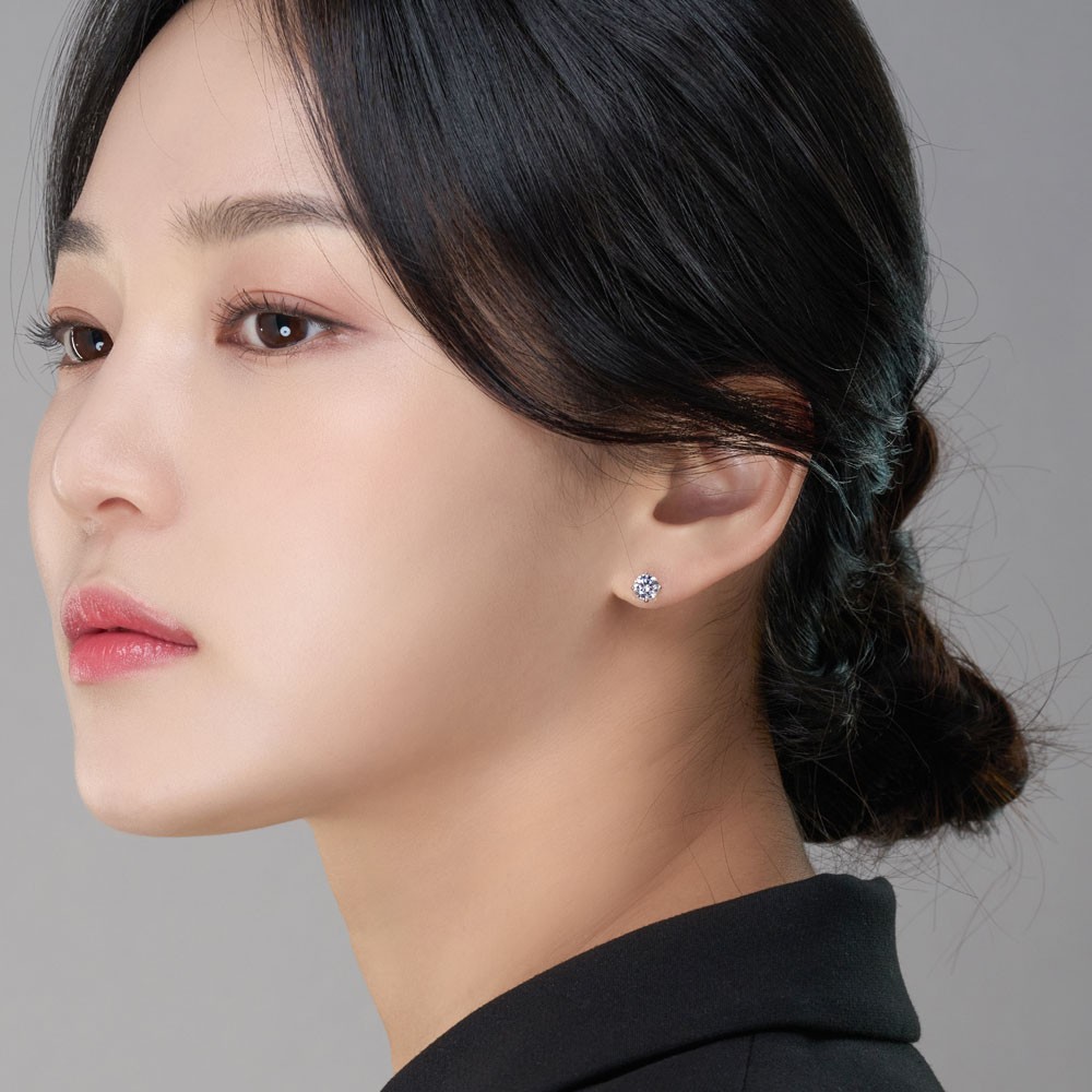 5부 랩 다이아몬드 귀걸이 4프롱 요약정보 및 구매