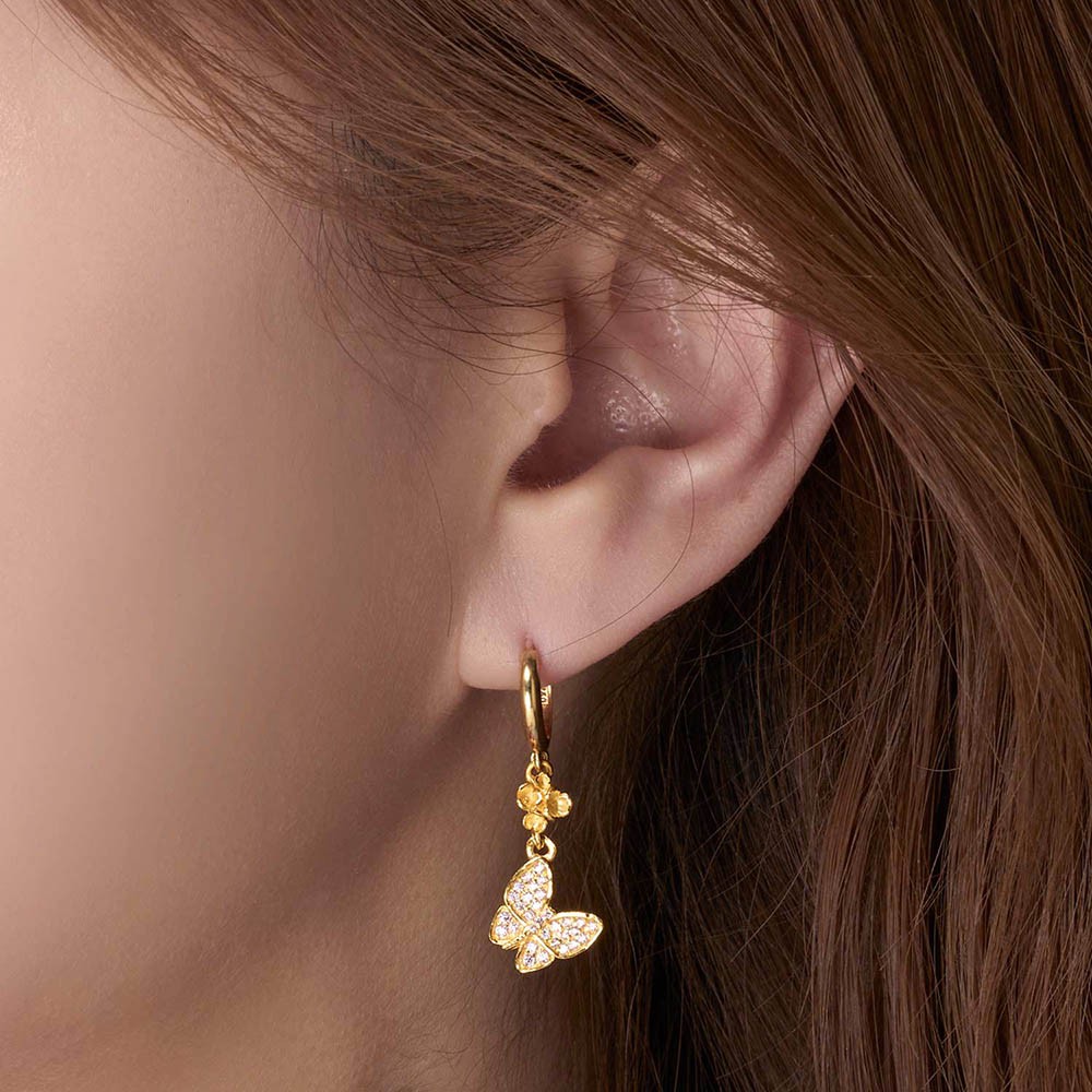 나비 꽃 원터치 귀걸이 요약정보 및 구매