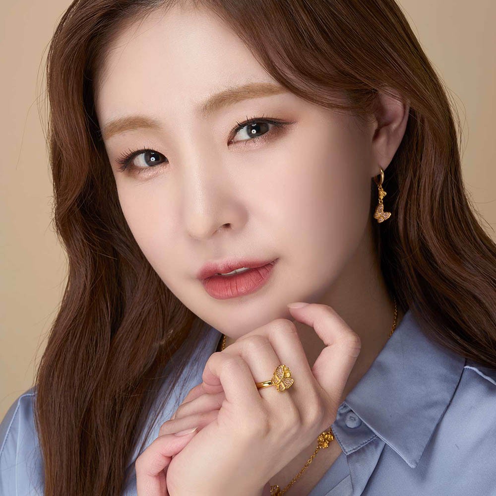 나비 꽃 큐빅 반지 요약정보 및 구매