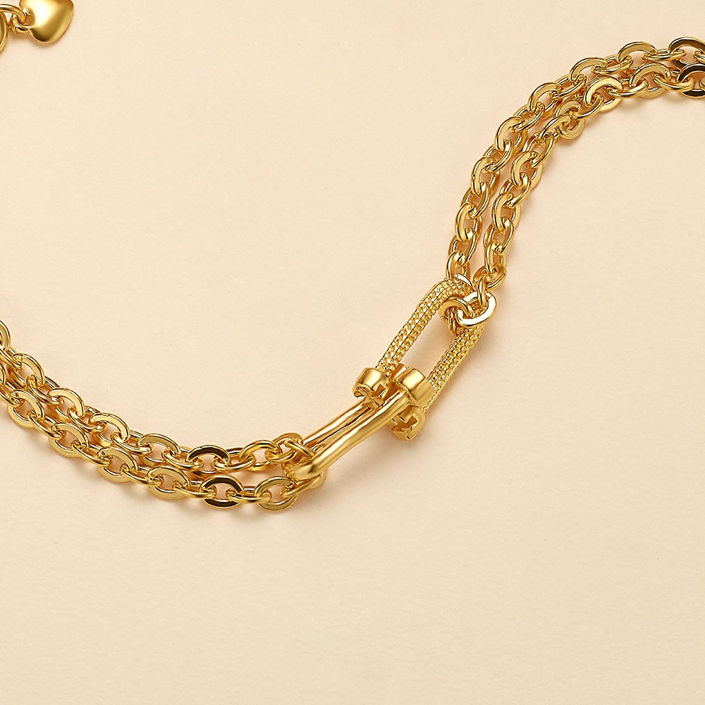 더블 클립 체인 팔찌 요약정보 및 구매