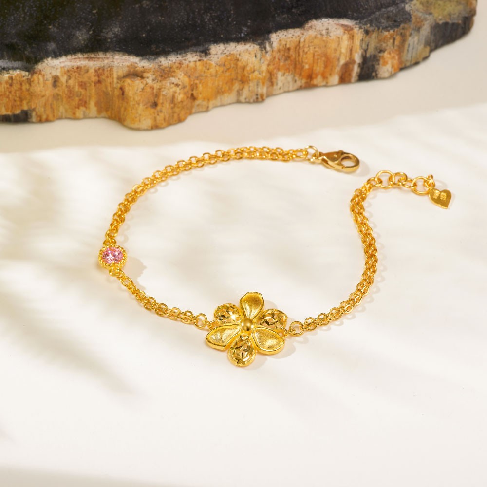 포인트 큐빅 꽃 팔찌 요약정보 및 구매